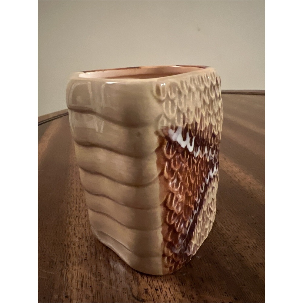 Graham American Legacy Coiled Rattlesnake Inside Tea Coffee Mug Snake Cup 4x4" - Picture 4 of 7